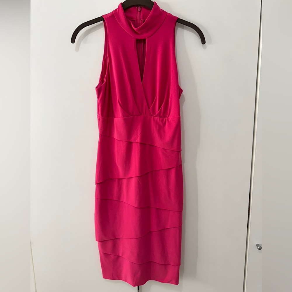 Bodycon “Instantly Slimming” Hot Pink Dress. Excellent Condition! Sexy WHBM